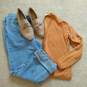 🍁 Ann Taylor Silk Sweater Orange